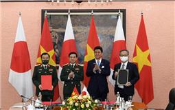 Bộ trưởng Bộ Quốc phòng Phan Văn Giang đón, hội đàm với Bộ trưởng Bộ Quốc phòng Nhật Bản